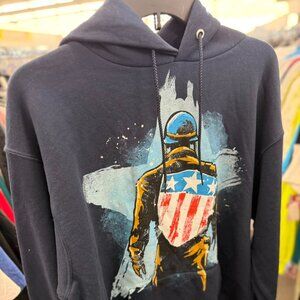 Champion Eco Authentic hooded sweatshirt Capt America NWOT Large